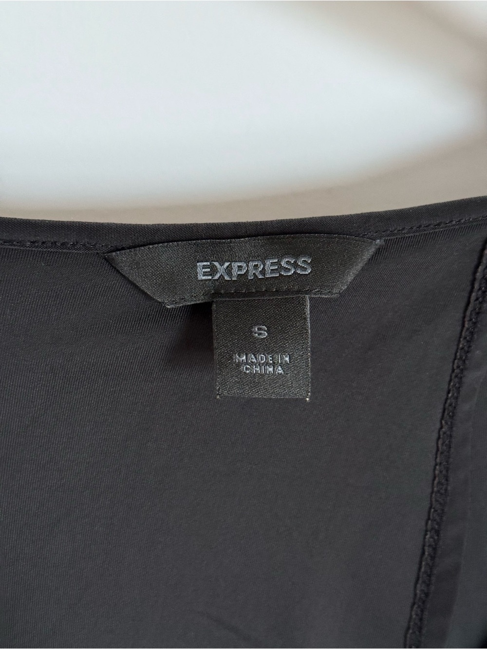 Express Black V-Neck Cutout Back Dress Small - Picture 7 of 13